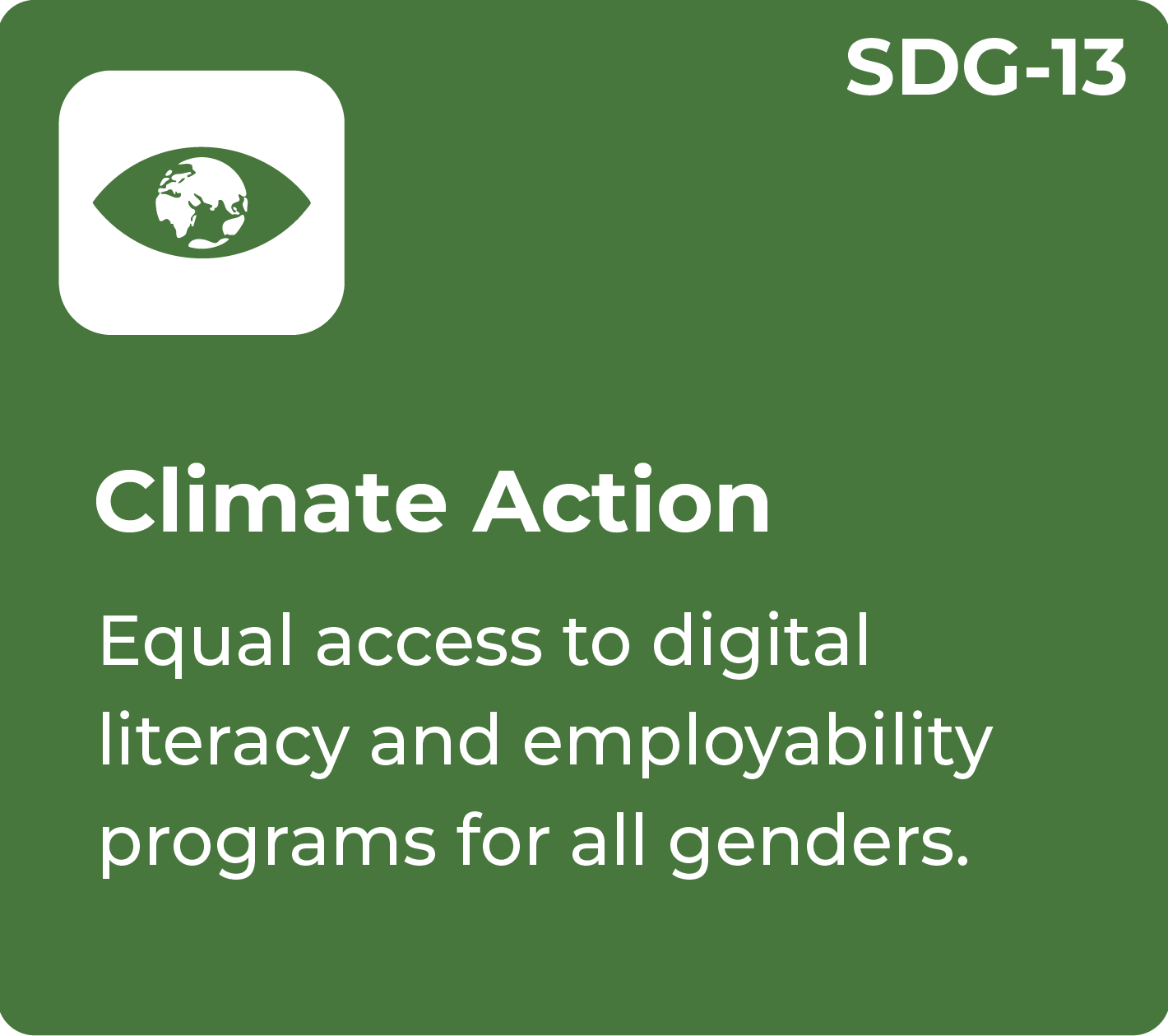 Climate action icon
